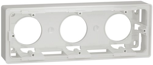 Коробка для наружнего монтажа Schneider Electric Unica New 3-м. белый картинка